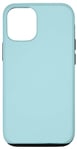 Coque pour iPhone 12/12 Pro Couleur bleu poudré simple