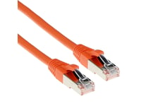 Act Orange 15.00 Meter Sftp Cat6a Patch Cable Snagless With Rj45 Connectors