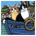 On the WY961 Funny Cat Greeting Card Lisa Marie Robinson Humorous Cards Cats