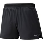 Mizuno Aero 4.5 Men's Short, Mens, Shorts, J2GB0045, Black, XL