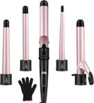 Curling Wand - Upgraded 5 in 1 Hair Curler, Tongs Iron Set One Size 