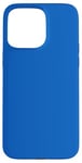 Coque pour iPhone 15 Pro Max Couleur bleu denim simple