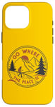 Coque pour iPhone 16 Pro Max Camping plein air amusant Go Where The Peace Is Homme/Femme Camper