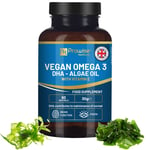 Prowise Vegan Omega-3 DHA from Algae Oil | 60 Softgels with Vitamin E | 400mg