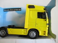 MINIATURE CAMION MERCEDES BENZ ACTROS 1857 1/32 NEW RAY JAUNE