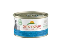 almo nature HFC Natural Nourriture Humide avec Thon Skip Jack et Morue à l'origine Propres à la consommation Humaine et désormais utilisée pour la préparation des Aliments pour Chiens -24x95g