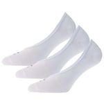 Under Armour Mens UA Essential 3-Pack LOLO Liner Socks in White - Size UK 7.5