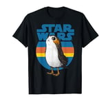 Star Wars Last Jedi Porg Retro Stripes Logo Graphic T-Shirt T-Shirt