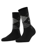 Burlington Women's Marylebone W SO Wool Patterned 1 Pair Socks, Black (Black 3000), 3.5-7