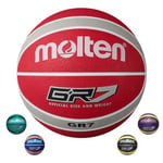 Molten Ballon de Basket Rouge/Blanc/argenté Taille 7