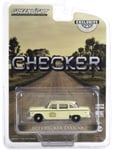 GREENLIGHT, CHECKER Taxi Cab 1971 crème vendue sous blister, échelle 1/64, GR...