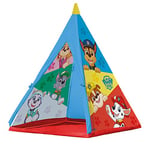 John 71107 Tipi Paw Patrol Spielzelt Kinderzelt Teepee Play Tent with Chase, Zuma and Rubble in Officially Licensed Motif