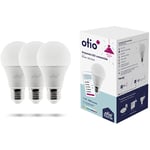 HBF - Pack de 3 ampoules led connectées Bluetooth E27 11W - Otio