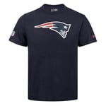 New Era Men's Team Logo Tee New England Patriots T Shirt, Navy, XS UK