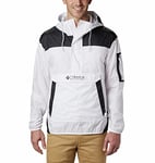 Columbia Men's Challenger Windbreaker, Lightweight Windbreaker Jacket, White/Black, Size M