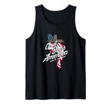 God Bless America Land of the Brave Tank Top