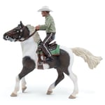 Papo - Figurines à Collectionner - Cheval Western et Son Cavalier - 51573 - Chevaux - Equitation - pour Enfants - Filles Et Garçons - A Partir de 3 Ans