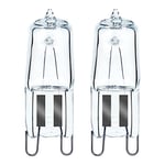 GMY Halogen G9 Oven Bulbs 40W 230V G9 Oven Light Bulb 300 Degree C Heat Tolerant Oven Lamp 40W Cooker Bulb for Neff,Zanussi,Bosch,AEG Oven and Microwave Oven Applications 2 Pack