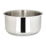 Sitram 715013 Casserole Inox amovible Gamme SITRAMOVIBLE ARPEGE Ø 18 cm H 9 cm - Avec marquage litres - Tous feux dont induction - vendu sans le manche