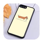 SUHOO Cartoon Dachshund Sausage Dog Soft Phone Case Cover For iPhone 5 6s 7 8 plus X XR XS 11 pro max Samsung Galaxy S8 S9 S10-003-for iPhone 6 6s