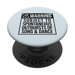 AVERTISSEMENT SUJET EXCLUSIONS SPONTANEUSES DE LA CHANSON & DANSE Meme PopSockets PopGrip Adhésif