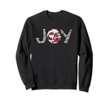 African American Santa and Mrs. Claus Joy, Happy Christmas Sweatshirt