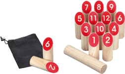 Philos Philos Kubb With Numbers Pihapelit ja ulkoleikit NATUREL