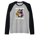 You Had Me at Pizza Funny Foodie Pizza Lovers Hippo Raglan Baseball Tee