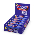 12 x Snickers High Protein Bar Low Sugar, 57g, Milk Chocolate