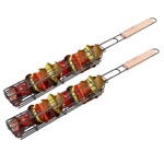 [2 Pack] Bärbar Grillkorg i rostfritt stål - Återanvändbar (2-Pack) - TheMobileStore Grill & BBQ