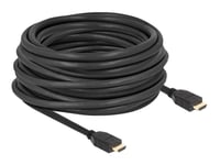 Delock - High Speed - Hdmi-Kabel Med Ethernet - Hdmi Hann Til Hdmi Hann - 12 M - Svart - 8K 60Hz Støtte, Up To 48 Gbps Data Transfer Rate