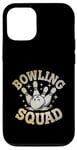 Coque pour iPhone 12/12 Pro Bowling Squad Broches Bowler