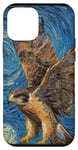 Coque pour iPhone 12 mini Oiseau faucon pèlerin, observateur d'oiseaux, fauconnerie