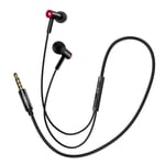 XO Earphones 3.5mm jack Built-in microphone, Black