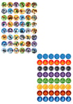 Skylanders and Giants x 48 Fairy Cup Cake Toppers DiY  and 1 Elements