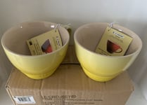 Le Creuset Grand Mugs 400ml -Set Of Two -Soleil (New In Box)