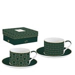 Easy Life COFFRET 2 DEJEUNERS 24CL EN PORCELAINE CHARLESTON