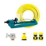 YCAXZSH Arrosage De Jardin avec 10m Pipe Hose,Pelouse Arroseur Oscillant Système D'arrosage De Jardinage 15 Trous Arroseurs d'eau pour La Cour De Parc De Pelouse