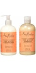 Shea Moisture Coconut & Hibiscus Curl & Shine Shampoo and Conditioner Set 13 oz