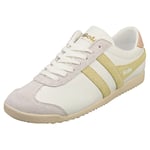 Gola Bullet Pure Womens White Lemon Fashion Trainers - 3 UK