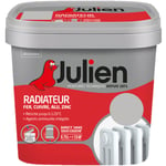 Julien - Peinture Radiateur Acrylique, Fer, Cuivre, Alu, Zinc - Direct sans sous-couche - Satin Béton Gris 0,75 l