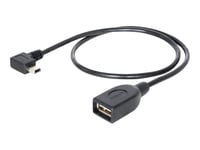 Delock - Usb-Kabel - Usb (Hunn) Til Mini-Usb Type B (Hann) - Usb 2.0 Otg - 50 Cm - 90°-Kontakt