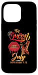 iPhone 14 Pro Max Womens This QUEEN Was Born In July Happy Birthday Case