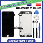 VITRE TACTILE + ECRAN LCD COMPLET ASSEMBLÉ SUR CHASSIS POUR IPHONE 7 PLUS NOIR