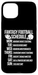 Coque pour iPhone 15 Plus Calendrier drôle de football fantastique