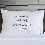 Wall Smart Designs Pillowcases Netflix Nap Walks Fridge Gift Novelty Pillow Cover Bedding WSD819