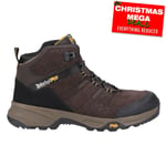 Timberland Pro Switchback Mens Leather Steel Toe Safety Trail Boots Dark Brown