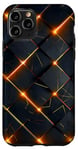 Coque pour iPhone 11 Pro noir feu abstrait cool