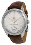 Baume & Mercier 10205 Clifton Sølvfarvet/Læder Ø43 mm