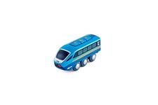 Hape Jouet Locomotive Télécommandée pour Circuit Train Bois - Petit Train Bleu contrôlable sur Smartphone - Jeu pour Enfant dès 3 Ans - Compatible avec Marques Traditionnelles